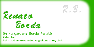 renato borda business card